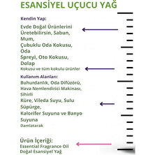 Liamor Cosmetic Pudra, Yasemin, Lavanta Esansiyel Uçucu Yağ Buhurdanlık Yağ Difüzör Esans Aromaterapi 3x 10 ml