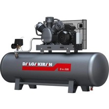 Dalgakıran 250 Lt. Kompresör 380V 3kw/4hp Tek Kademeli 7 Bar D4-300