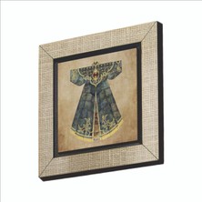 Sadrazam Osmanlı Saray Kaftanı Baskılı Mdf MAGNETKRT-081BUZDOLABI Süsü