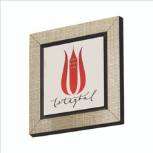 Sadrazam Istanbul Lalesi Galata Kulesi Baskılı Mdf MAGNETKRT-056BUZDOLABI Süsü