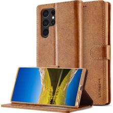 Bdt Shop Tutucu Kart Yuvaları ile Samsung Galaxy S24 Ultra Için Kılıf Cüzdan Buzağı Flip (Yurt Dışından)