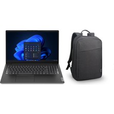 Lenovo V15 G3 Intel Core I5 1235U 16GB 256GB SSD 15.6" Fhd Freedos Taşınabilir Bilgisayar 82TT00HDTRC1 + Lenovo B210 15.6" Siyah Çanta