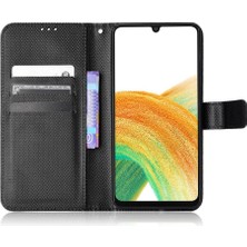 Bdt Shop Samsung Galaxy A23 5g Için Kılıf Kapak Manyetik Cüzdan Kart Tutucu Kickstand (Yurt Dışından)