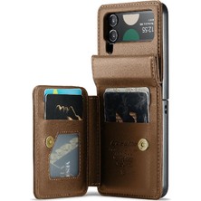 Bdt Shop Samsung Galaxy Z Flip 4 5g Kickstand Slim Case Pu Için Caseme Cüzdan Kılıf (Yurt Dışından)