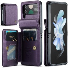 Bdt Shop Samsung Galaxy Z Flip 4 5g Kickstand Slim Case Pu Için Caseme Cüzdan Kılıf (Yurt Dışından)