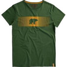 Bad Bear Fancy T-Shirt Forest Yeşil 3D Baskılı Bisiklet Yaka Erkek Tişört