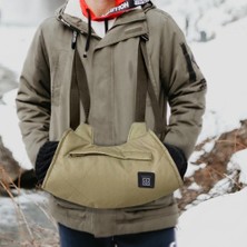 Liangduo Shop Gri Tarzı Elektrikli Isıtmalı Akıllı El Isıtıcı Muff Soğuk Hava Hızlı Isıtma Termal Eldiven Detachablewaist Çanta Isınma Kılıfı Kayak Kamp (Yurt Dışından)