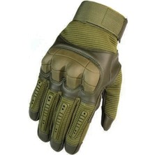 Liangduo Shop Yeşil Stil L Boyutu Taktik Eldiven Dokunmatik Ekran Tam Parmak Spor Eldiven Yürüyüş Bisiklet Askeri Erkek Eldiven Sert Knuckle Koruma Eldiven (Yurt Dışından)