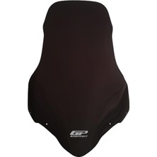 GP Kompozit Bajaj Discover 125ST / 150ST 2015-2017 Uyumlu Ön Cam Siyah 55 cm