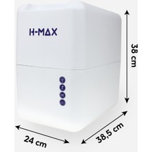 H-MAX Reverse Osmosis System 15 Aşama 9 Litre Çelik Tanklı 80 Gpd Membranlı Su Arıtma Cihazı