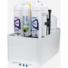 H-MAX Reverse Osmosis System 15 Aşama 9 Litre Çelik Tanklı 80 Gpd Membranlı Su Arıtma Cihazı