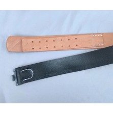 Liangduo Shop Fh Tarzı 3xl Tomwangilitary Ww2 Alman Ordusu Wh Hakiki Deri Siyah Servis Ekipmanları Kemer ve Toka (Yurt Dışından)