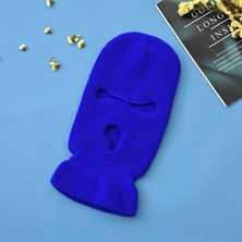 Liangduo Shop Mavi Stil Balaclava Cadılar Bayramı Maskesi Şapka Caps Parti Motosiklet Bisiklet Bisiklet Unisex Sıcak Tutmak Spor Kasketleri Örme Şapka (Yurt Dışından)