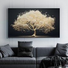 Trade Ays Wisteria Çiçeği Ağacı  Dekoratif Kanvas Duvar Tablo