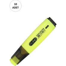 Piano 10 Adet Pıano Fosforlu Diamond Kalem KLM-001 Sarı 10LU