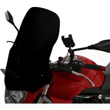 GP Kompozit Benelli TNT 25 2016-2018 Uyumlu Ön Cam Siyah - 48 cm