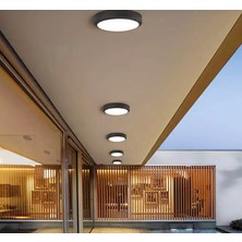Fico Home Modern Tavana Sıfır Plafonyer Panel LED Avize Gün Işığı Sıcak Beyaz LED Işık Siyah Metal Kasa