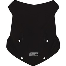 GP Kompozit BMW R 1200 GS / R 1250 GS 2013-2024 Uyumlu Ön Tur Camı Siyah 55 cm