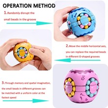 Cacao 2 In1 Dönen Fidget Spinner Sihirli Fasulye Sonsuzluk Küp Stres Giderici Top Yetişkinler Çocuklar Unisex-Çocuk Eğitici Bulmaca Oyuncaklar (Yeşil)1 (Yurt Dışından)