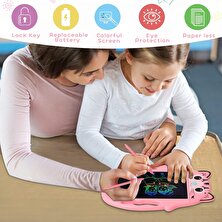 Cacao LCD Yazma Tableti, Çocuklar Için Çizim Tableti 8.5 "renkli Ekran Doodle Kurulu Ped 3 4 5 6 Yaşında Erkek Kız Hediyeler Eğitim Oyuncaklar Pembe1 (Yurt Dışından)