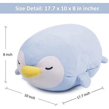 Cacao Penguen Peluş Yastık Dolması Hayvan Snuggly Yastık Sevimli Peluş Oyuncak Snuggle Buddy Penguen Peluş Kawaii Yumuşak Sarılma Yastık Çocuklar Erkekler Kızlar Için 17.7in1 (Yurt Dışından)