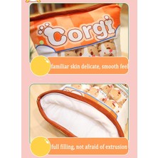 Cacao Peluş Yastık Sevimli Corgi Hayvanlar Bebek Oyuncak Gençler Kızlar Çocuklar Için Hediyeler, Kanepe Sandalye Dekoratif Yastık, Gençler Kızlar Çocuklar Için Yaratıcı Hediyeler1 (Yurt Dışından)