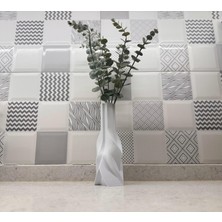 Limon 3Design Modern ve Dekoratif Beyaz Estetik Vazo