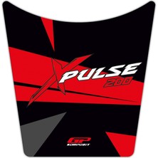 GP Kompozit Hero X-Pulse 200 2020-2024 Uyumlu Tank Pad Kırmızı