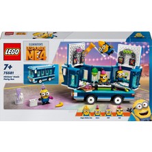 LEGO Despicable Me 4 Minyonların Müzikli Parti Otobüsü 75581 - 7 Yaş ve Üzeri Çocuklar Için Yaratıcı Oyuncak Yapım Seti (379 Parça)