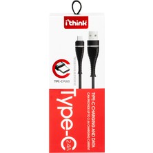 iThink K60C Type-C Gold Örgülü Kablo