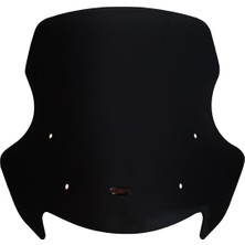 GP Kompozit Honda VFR800X Crossrunner 2011-2014 Uyumlu Ayaklı Ön Cam Siyah 39 cm