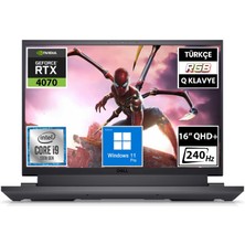 Dell Gaming G16 7630 G76302401024U11 I9-13900HX 64GB 1tbssd RTX4070 16" Qhd+ W11P Taşınabilir Bilgisayar