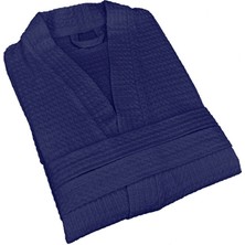 Kulcu Tekstil Lacivert Kadın Erkek Pike Bornoz