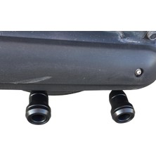 GP Kompozit Yamaha XMAX 250 / 400 2014-2017 Uyumlu Egzoz Koruma Takozu Siyah