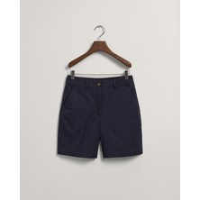 Gant Kadın Lacivert Slim Fit Logolu Şort 4020078.433