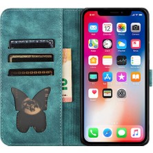 BDT Market IPhone X/xs Kabartmalı Kelebek Kedi Tutucu Kapak Flip Folio Kılıf (Yurt Dışından)