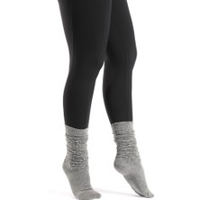 Muse Of Socks Fully Caldo Gri Kaydırmaz Spor Çorap