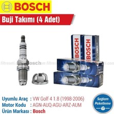 Bosch Volkswagen Golf 4 1.8 Uyumlu Buji Takımı 1998 1999 2000 2001 2002 2003 2004 2005 2006