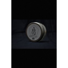 ARBUQ Concept Kapaklı Küçük Cam Kavanoz Mum 50ml Vanilya Kokulu Beyaz Renkli-%100 Doğal Soya Wax