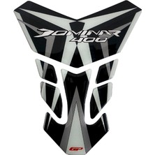 GP Kompozit Bajaj Dominar 400 2017-2020 Uyumlu Tank Pad Siyah-Gri