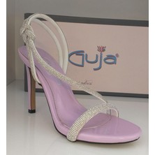 Bags Shoes Guja 22y592 Kadın ince Yüksek Topulu Taşlı Abiye Ayakkabı