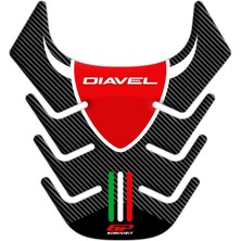 GP Kompozit Ducati Diavel 2011-2017 Uyumlu Tank Pad Karbon