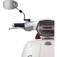 GP Kompozit Lambretta V125 / V200 Special 2021-2023 Uyumlu Ayna Genişletme Siyah