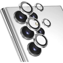 Samsung S23 Ultra Kamera Koruyucu Silver