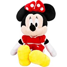 PopŞeker Unutulmaz Bir Hediye - Lisanslı 25 cm Minnie Kırmızı Elbiseli Peluş