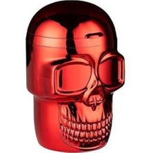 Bek Tobacco Pop Skull  LED Işıklı Araç Araba Küllüğü Kırmızı 9cm