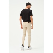 Polo State Erkek Jogger Kot Pantolon Ekru