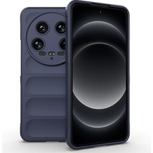 Gpack Xiaomi Mi 14 Ultra Kılıf Etnik Optimum Mat Kamera Korumalı Silikon Lacivert