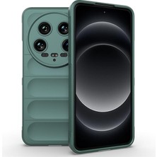 Gpack Xiaomi Mi 14 Ultra Kılıf Etnik Optimum Mat Kamera Korumalı Silikon Yeşil