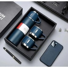 Vacuum Flask Set Üç Bardaklı Termos Seti